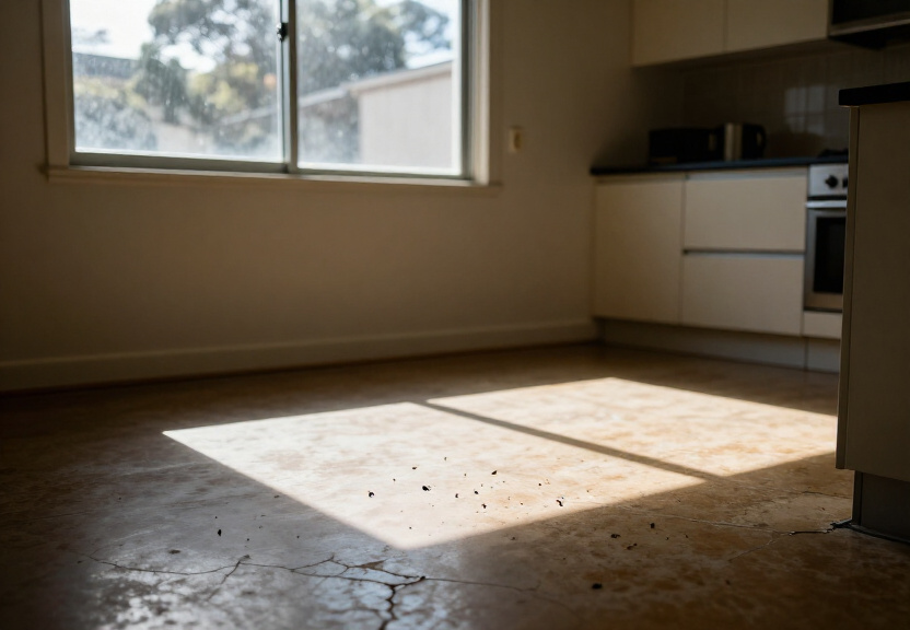 Cockroaches in a Kyeemagh kitchen before pest control
